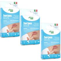 3 herpes block - adesivos naturais para herpes labial - amh