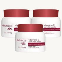 3 Hidratante Vitamina E e Filtro Solar Hidratte Natu Charm Pote 240g 3 Hidratante Vitamina E e Filtro Solar Hidratte Natu Charm Pote 240g