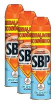 3 Inseticida SBP Anti Aedes Aegypti Sem Cheiro 450ml cada 3 Inseticida SBP Anti Aedes Aegypti Sem Cheiro 450ml cada
