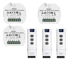 3 Interruptor Cortina Zigbee Rf Casa Inteligente + 3controle 3 Interruptor Cortina Zigbee Rf Casa Inteligente + 3controle