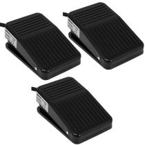 3 Interruptor Pedal Pedaleira Mini Industrial Corpo Plástico