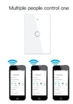 3 Interruptores De Luz Inteligente Wifi Rf433 S/ Neutro 110V - Moes