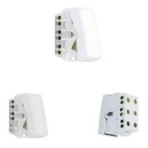 3 Interruptores Modulo Simples Modulare/ Evidence/ Blanc+ Fame