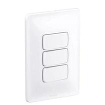 3 Interruptores Paralelos 10A Branco Zeffia Pial 3 Interruptores Paralelos 10A Branco Zeffia Pial