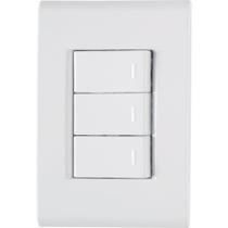 3 Interruptores Simples 10A 250V Branco Liz Tramontina - Tramontina Elétrica 3 Interruptores Simples 10A 250V Branco Liz Tramontina - Tramontina Elétrica