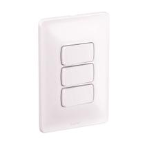 3 Interruptores Simples 4X2 10A 250V Zeffia - 680102 - PIAL 3 Interruptores Simples 4X2 10A 250V Zeffia - 680102 - PIAL