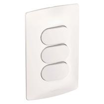 3 Interruptores Simples 4X2 10A NY Branco Nereya - 663102 - PIAL