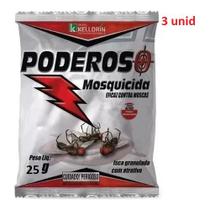 3 Iscas Atrativa Mata Moscas Poderoso Mosquicida 25g - Kelldrin