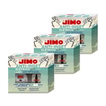 3 Jimo Anti Inset Aparelho Elétrico Com Refil Mata Insetos Voadores Mosquitos Pernilongos Dengue Zica Chikungunya Ambientes Internos 3 Jimo Anti Inset Aparelho Elétrico Com Refil Mata Insetos Voadores Mosquitos Pernilongos Dengue Zica Chikungunya Ambientes Internos
