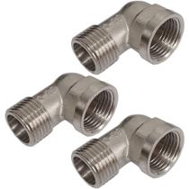 3 joelho cotovelo macho fêmea rosca 1/2 bsp latão niquelado 3 joelho cotovelo macho fêmea rosca 1/2 bsp latão niquelado