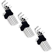 3 Jogo De Chave Hexagonal Torx Longa Ponta Dupla Aço 9 Peças 3 Jogo De Chave Hexagonal Torx Longa Ponta Dupla Aço 9 Peças