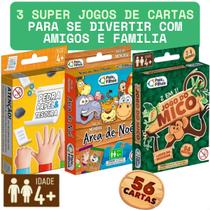 3 Jogos De Carta MICO ARCA DE NOÉ PEDRA, PAPEL E TESOURA