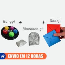 3 Jogos Gonggi, Ddakji e Biseokchigi Coreano em 3D, Jogo do Envelope + Jogo da Pedra + 5 Marias 3 Jogos Gonggi, Ddakji e Biseokchigi Coreano em 3D, Jogo do Envelope + Jogo da Pedra + 5 Marias