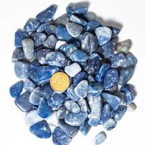 3 Kg de Quartzo Azul Celeste Rolado - Pedra Natural de 20 a 35mm - Classe C