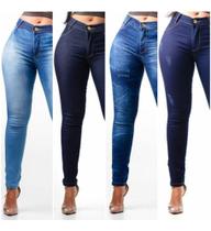 3 Kit C/ Feminina Jeans Calça Levanta Bumbum Modelos