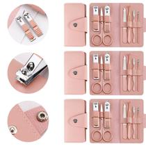 3 Kit Com 7 Pçs Cortador De Unhas Cutícula Pinças Espátulas Manicure 3 Kit Com 7 Pçs Cortador De Unhas Cutícula Pinças Espátulas Manicure