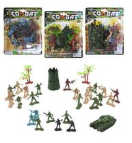 3 kit combat bonecos soldados e acessórios sortidos