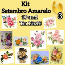 3 kit de papel decoupage setembro amarelo1.2.3