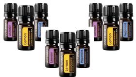 3 Kit Óleo Essencial 5ml Lavanda Peppermint Lemon Do Terra