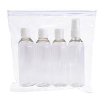 3 Kit Viagem 4 Frasco Spray Ft Shampoo Creme Sabonete 100ml
