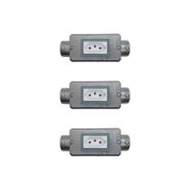 3 Kits Condulete 3/4 Placa 1 Posto e Mod Tomada Tramontina