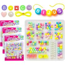 3 Kits Miçangas e Letras Infantil e Linha p/ Colar Pulseira 3 Kits Miçangas e Letras Infantil e Linha p/ Colar Pulseira