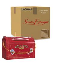 3 Kits Natalino Santa Claus Box Cesta Santa Edwiges 6 itens