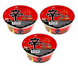 3 lamen coreano shin ramyun picante carne e legumes copo 86g