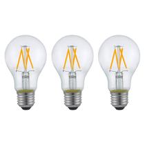 3 Lâmpada 2400K E27 de Filamento Vintage LED 4W A60 Alu99