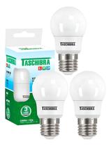 3 Lâmpada Bulbo Led Tkl 30 4,9w Taschibra Luz Fria 6500k