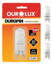 3 Lâmpada Halógena Ouropin 2800K 60w 220v Ourolux 3 Lâmpada Halógena Ouropin 2800K 60w 220v Ourolux