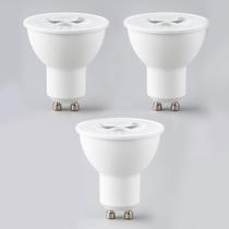 3 Lampada Led Mr16 Dicroica Branco Quente 6W 3000k Lup06 3 Lampada Led Mr16 Dicroica Branco Quente 6W 3000k Lup06