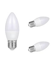 3 Lâmpada Led Vela Leitosa 3000k