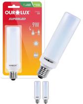 3 Lâmpadas Compacta Led 9w Bivolt Base E27 Cor da Luz Branco Neutro Ourolux