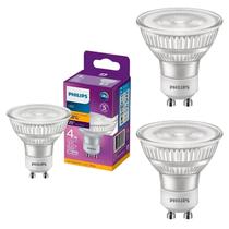 3 Lâmpadas Led Dicroica 4w Philips GU10 2700k 350lm Bivolt