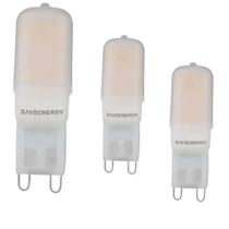 3 Lâmpadas LED Halopin G9 2W 6500K 180lm 220V Save Energy
