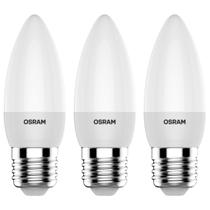 3 Lâmpadas Led Vela Fosca 2700k 260lm E27 Ledvance 7019477 3 Lâmpadas Led Vela Fosca 2700k 260lm E27 Ledvance 7019477