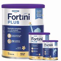 3 Latas- FORTINI PLUS - Suplemento Pediátrico Danone- BAUNILHA- 400g