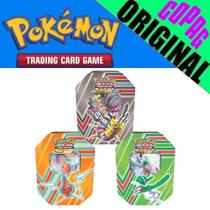 3 Latas Pokémon Potencial Oculto Gallade V, Giratina V e Rotom V Copag Carta Cards - 7896192319234