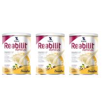3 Latas - Reabilit Peptiflex 400g Baunilha - Nuteral 3 Latas - Reabilit Peptiflex 400g Baunilha - Nuteral