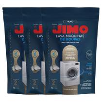 3 Lava Máquinas de Lavar Roupas 2 Pastilhas 20g Cada Jimo
