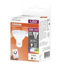 3 Leds Par16 Dicroica Rgb 4,5w Gu10 C/ Controle Remoto - Osram