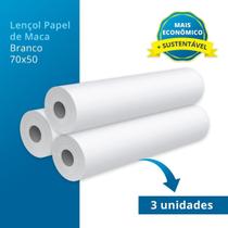 3 Lençol Descartável Papel Hospitalar Para Maca 70x50 3 Lençol Descartável Papel Hospitalar Para Maca 70x50