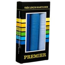 3 Lenços De Bolso Masculinos Premier Caixa Preta - Algodão 3 Lenços De Bolso Masculinos Premier Caixa Preta - Algodão