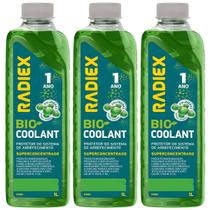 3 Litros Aditivo Protetor Verde Super Concentrado de Radiador Bio Coolant Fluido Solução Original