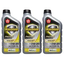 3 Litros de Havoline 0w20 Sintético - Óleo Original