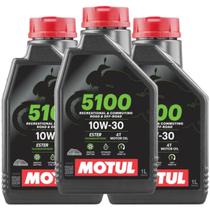 3 Litros Óleo de Motor Cb1000 Cb500f Cb500x Hornet Cb650f Nc750x X-Adv Motul 5100 4t 10w30 Semi Sintético