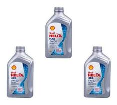 3 litros óleo shell helix hx8 5w30 sp gf6 sintetico