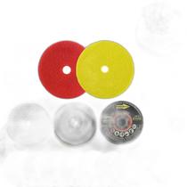 3 Lixas Grão 4 Pol. 100Mm Diamantada + 1 Rebolo Cônico 45