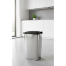 3 Lixeiras 9L Clic Inox Cozinha Banheiro Prática 23cm